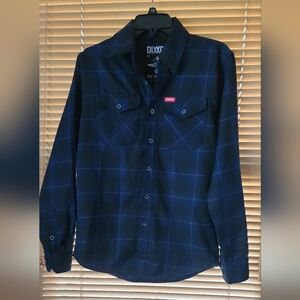 DIXXON Navy and Black Plaid Shirt